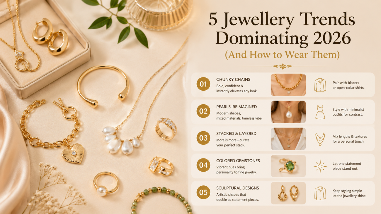 5 Jewellery Trends Dominating 2026 (And How to Wear Them) - Zivanno