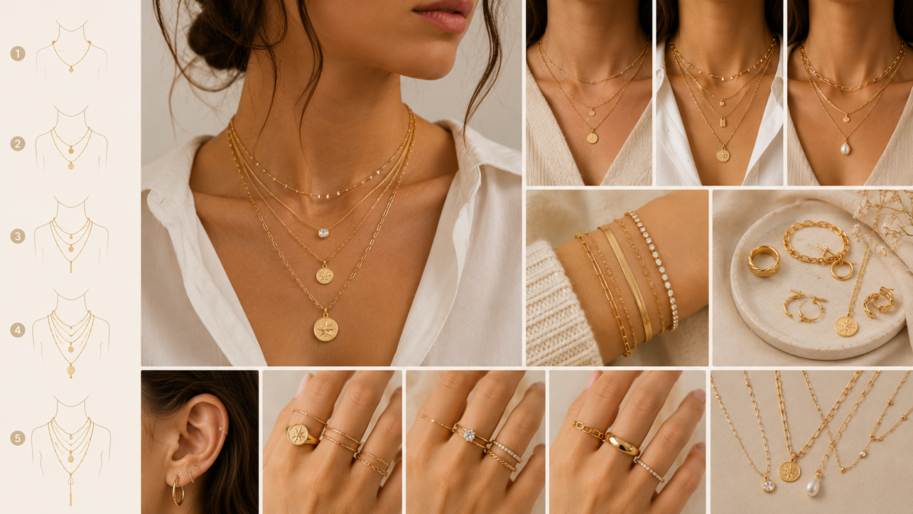 How to Layer Jewellery Like a Pro: The Ultimate Stacking Guide - Zivanno